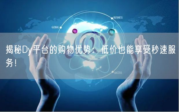 揭秘Dy平台的购物优势：低价也能享受秒速服务！