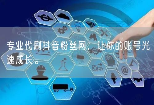 专业代刷抖音粉丝网，让你的账号光速成长。