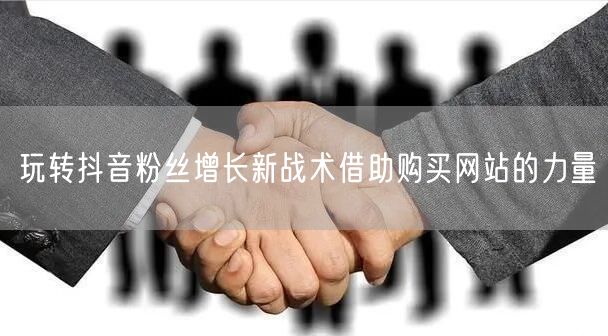 玩转抖音粉丝增长新战术借助购买网站的力量