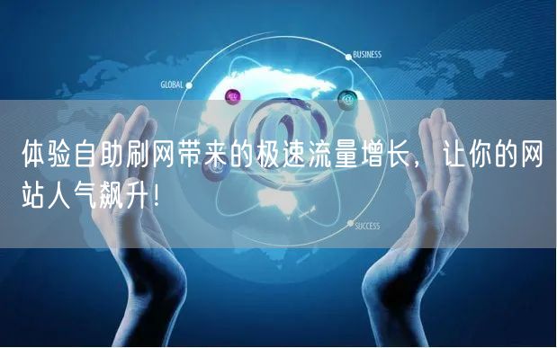 体验自助刷网带来的极速流量增长，让你的网站人气飙升！