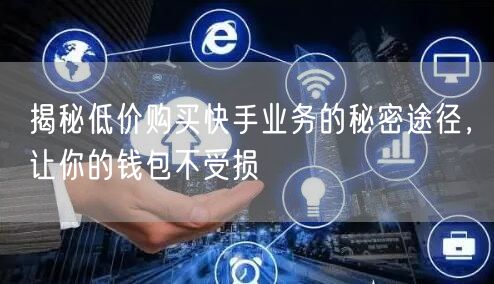 揭秘低价购买快手业务的秘密途径，让你的钱包不受损