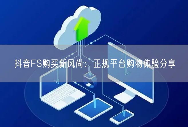 抖音FS购买新风尚：正规平台购物体验分享