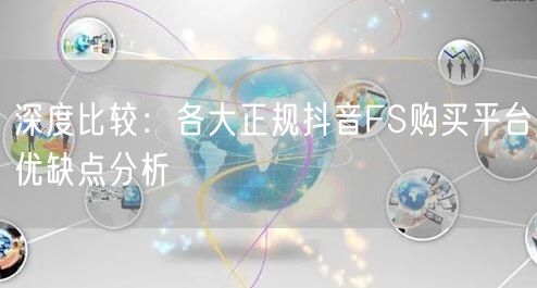 深度比较：各大正规抖音FS购买平台优缺点分析